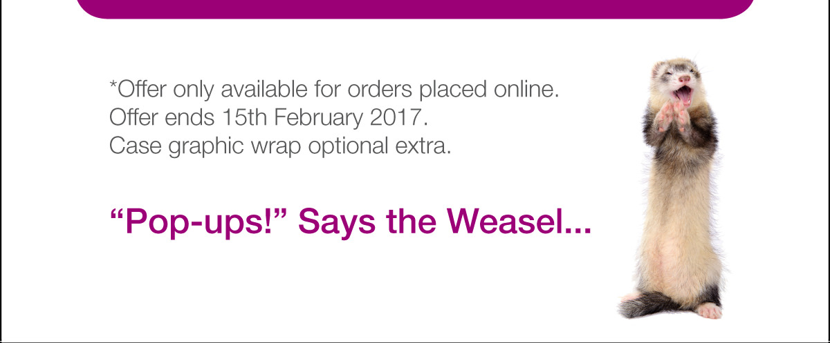 Online orders only. Offer ends 15th Feb.